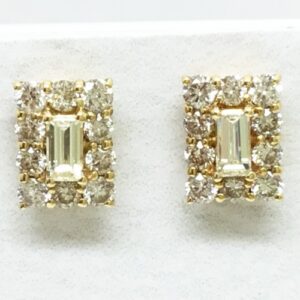 K18YG ダイヤモンド ピアス