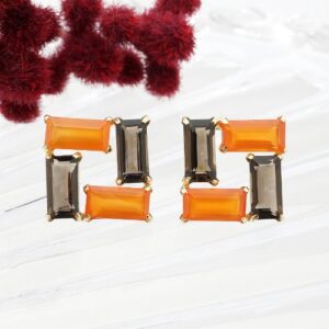 K18YG カーネリアン ピアス