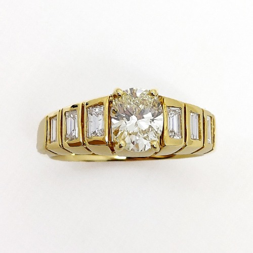 K18YG ダイヤモンド リング