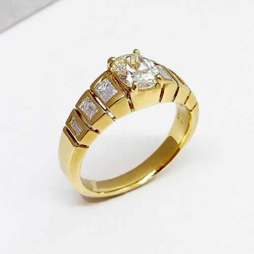 K18YG ダイヤモンド リング - 画像 (2)