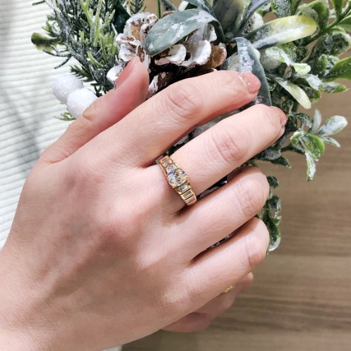 K18YG ダイヤモンド リング - 画像 (3)