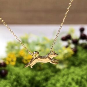 K18YG 犬ネックレス