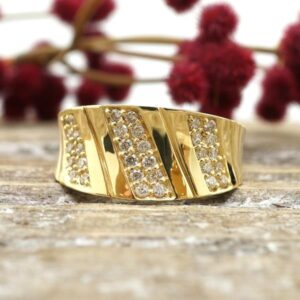 K18YG ダイヤモンド リング