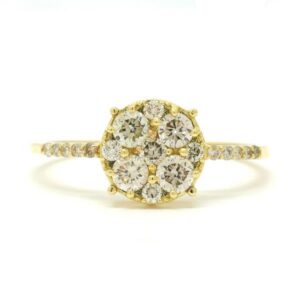 K18 ダイアモンド リング