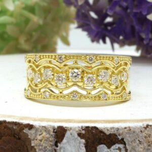 K18YG ダイヤモンド リング