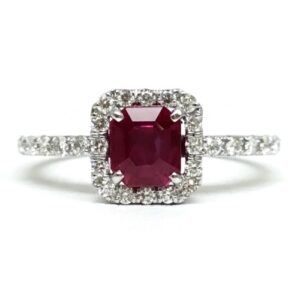 プラチナ ルビー リング