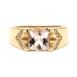 K18PG モルガナイト リング