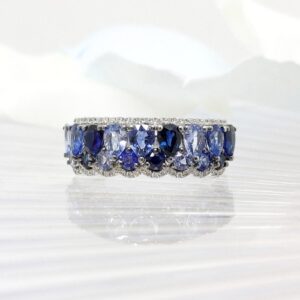 K18WG サファイア リング