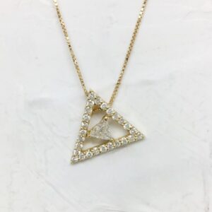 K18YG ダイヤモンド ネックレス