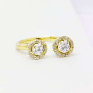 K18YG ダイヤモンド リング