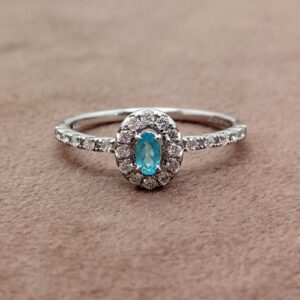 プラチナ パライバトルマリン リング