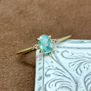 K18YG パライバトルマリン リング